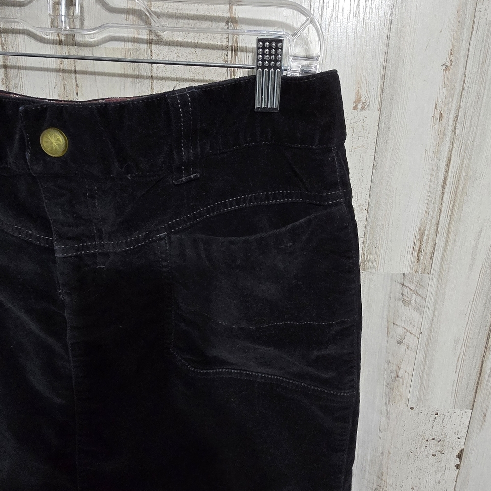 Athleta Black Washed Velvet Pockets Short Mini Pencil Skirt Size 10 - Picture 3 of 11
